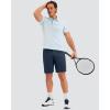 imageMens Golf Shorts 7 9 11 Inseam with 5 Pockets Lightweight Stretch Quick Dry Casual Dress Hybrid Short for MenNavy