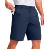 imageMens Golf Shorts 7 9 11 Inseam with 5 Pockets Lightweight Stretch Quick Dry Casual Dress Hybrid Short for MenNavy