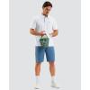 imageMens Golf Shorts 7 9 11 Inseam with 5 Pockets Lightweight Stretch Quick Dry Casual Dress Hybrid Short for MenSlate Blue