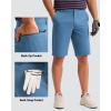 imageMens Golf Shorts 7 9 11 Inseam with 5 Pockets Lightweight Stretch Quick Dry Casual Dress Hybrid Short for MenSlate Blue