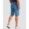 imageMens Golf Shorts 7 9 11 Inseam with 5 Pockets Lightweight Stretch Quick Dry Casual Dress Hybrid Short for MenSlate Blue