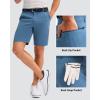 imageMens Golf Shorts 7 9 11 Inseam with 5 Pockets Lightweight Stretch Quick Dry Casual Dress Hybrid Short for MenSlate Blue