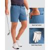 imageMens Golf Shorts 7 9 11 Inseam with 5 Pockets Lightweight Stretch Quick Dry Casual Dress Hybrid Short for MenSlate Blue