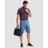 imageMens Golf Shorts 7 9 11 Inseam with 5 Pockets Lightweight Stretch Quick Dry Casual Dress Hybrid Short for MenSlate Blue