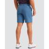 imageMens Golf Shorts 7 9 11 Inseam with 5 Pockets Lightweight Stretch Quick Dry Casual Dress Hybrid Short for MenSlate Blue