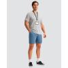 imageMens Golf Shorts 7 9 11 Inseam with 5 Pockets Lightweight Stretch Quick Dry Casual Dress Hybrid Short for MenSlate Blue