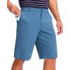 imageMens Golf Shorts 7 9 11 Inseam with 5 Pockets Lightweight Stretch Quick Dry Casual Dress Hybrid Short for MenSlate Blue