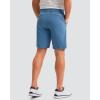 imageMens Golf Shorts 7 9 11 Inseam with 5 Pockets Lightweight Stretch Quick Dry Casual Dress Hybrid Short for MenSlate Blue