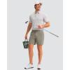 imageMens Golf Shorts 7 9 11 Inseam with 5 Pockets Lightweight Stretch Quick Dry Casual Dress Hybrid Short for MenStone Grey