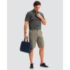 imageMens Golf Shorts 7 9 11 Inseam with 5 Pockets Lightweight Stretch Quick Dry Casual Dress Hybrid Short for MenStone Grey