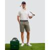 imageMens Golf Shorts 7 9 11 Inseam with 5 Pockets Lightweight Stretch Quick Dry Casual Dress Hybrid Short for MenStone Grey