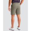 imageMens Golf Shorts 7 9 11 Inseam with 5 Pockets Lightweight Stretch Quick Dry Casual Dress Hybrid Short for MenStone Grey