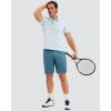 imageMens Golf Shorts 7 9 11 Inseam with 5 Pockets Lightweight Stretch Quick Dry Casual Dress Hybrid Short for MenVivid Blue