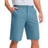 imageMens Golf Shorts 7 9 11 Inseam with 5 Pockets Lightweight Stretch Quick Dry Casual Dress Hybrid Short for MenVivid Blue