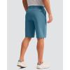 imageMens Golf Shorts 7 9 11 Inseam with 5 Pockets Lightweight Stretch Quick Dry Casual Dress Hybrid Short for MenVivid Blue