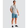 imageMens Golf Shorts 7 9 11 Inseam with 5 Pockets Lightweight Stretch Quick Dry Casual Dress Hybrid Short for MenVivid Blue
