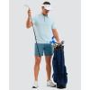 imageMens Golf Shorts 7 9 11 Inseam with 5 Pockets Lightweight Stretch Quick Dry Casual Dress Hybrid Short for MenVivid Blue
