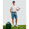 imageMens Golf Shorts 7 9 11 Inseam with 5 Pockets Lightweight Stretch Quick Dry Casual Dress Hybrid Short for MenVivid Blue