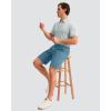 imageMens Golf Shorts 7 9 11 Inseam with 5 Pockets Lightweight Stretch Quick Dry Casual Dress Hybrid Short for MenVivid Blue
