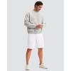 imageMens Golf Shorts 7 9 11 Inseam with 5 Pockets Lightweight Stretch Quick Dry Casual Dress Hybrid Short for MenWhite
