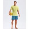 imageMens Workout Breathable Grid TShirts Dry Fit UPF 50 Sun Shirts Lightweight Cooling Tee for Athletic Running HikingBeige