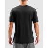 imageMens Workout Breathable Grid TShirts Dry Fit UPF 50 Sun Shirts Lightweight Cooling Tee for Athletic Running HikingBlack