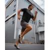 imageMens Workout Breathable Grid TShirts Dry Fit UPF 50 Sun Shirts Lightweight Cooling Tee for Athletic Running HikingBlack