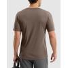 imageMens Workout Breathable Grid TShirts Dry Fit UPF 50 Sun Shirts Lightweight Cooling Tee for Athletic Running HikingBrown