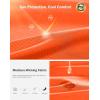 imageMens Workout Breathable Grid TShirts Dry Fit UPF 50 Sun Shirts Lightweight Cooling Tee for Athletic Running HikingFluorescent Orange