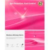 imageMens Workout Breathable Grid TShirts Dry Fit UPF 50 Sun Shirts Lightweight Cooling Tee for Athletic Running HikingFluorescent Rosy