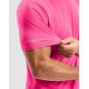 imageMens Workout Breathable Grid TShirts Dry Fit UPF 50 Sun Shirts Lightweight Cooling Tee for Athletic Running HikingFluorescent Rosy