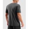 imageMens Workout Breathable Grid TShirts Dry Fit UPF 50 Sun Shirts Lightweight Cooling Tee for Athletic Running HikingIron Grey