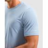 imageMens Workout Breathable Grid TShirts Dry Fit UPF 50 Sun Shirts Lightweight Cooling Tee for Athletic Running HikingLight Blue