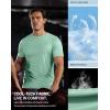 imageMens Workout Breathable Grid TShirts Dry Fit UPF 50 Sun Shirts Lightweight Cooling Tee for Athletic Running HikingLight Pea Green
