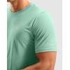 imageMens Workout Breathable Grid TShirts Dry Fit UPF 50 Sun Shirts Lightweight Cooling Tee for Athletic Running HikingLight Pea Green