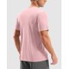 imageMens Workout Breathable Grid TShirts Dry Fit UPF 50 Sun Shirts Lightweight Cooling Tee for Athletic Running HikingLight Pink