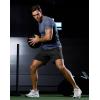 imageMens Workout Breathable Grid TShirts Dry Fit UPF 50 Sun Shirts Lightweight Cooling Tee for Athletic Running HikingNavy