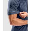 imageMens Workout Breathable Grid TShirts Dry Fit UPF 50 Sun Shirts Lightweight Cooling Tee for Athletic Running HikingNavy