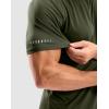 imageMens Workout Breathable Grid TShirts Dry Fit UPF 50 Sun Shirts Lightweight Cooling Tee for Athletic Running HikingOlive