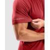 imageMens Workout Breathable Grid TShirts Dry Fit UPF 50 Sun Shirts Lightweight Cooling Tee for Athletic Running HikingRed