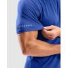 imageMens Workout Breathable Grid TShirts Dry Fit UPF 50 Sun Shirts Lightweight Cooling Tee for Athletic Running HikingSapphire Blue