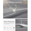 imageMens Workout Breathable Grid TShirts Dry Fit UPF 50 Sun Shirts Lightweight Cooling Tee for Athletic Running HikingSilver Grey