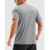 imageMens Workout Breathable Grid TShirts Dry Fit UPF 50 Sun Shirts Lightweight Cooling Tee for Athletic Running HikingSilver Grey