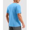 imageMens Workout Breathable Grid TShirts Dry Fit UPF 50 Sun Shirts Lightweight Cooling Tee for Athletic Running HikingSky Blue