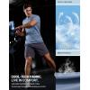 imageMens Workout Breathable Grid TShirts Dry Fit UPF 50 Sun Shirts Lightweight Cooling Tee for Athletic Running HikingSlate Blue