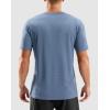 imageMens Workout Breathable Grid TShirts Dry Fit UPF 50 Sun Shirts Lightweight Cooling Tee for Athletic Running HikingSlate Blue