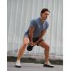 imageMens Workout Breathable Grid TShirts Dry Fit UPF 50 Sun Shirts Lightweight Cooling Tee for Athletic Running HikingSlate Blue