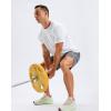 imageMens Workout Breathable Grid TShirts Dry Fit UPF 50 Sun Shirts Lightweight Cooling Tee for Athletic Running HikingWhite