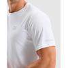 imageMens Workout Breathable Grid TShirts Dry Fit UPF 50 Sun Shirts Lightweight Cooling Tee for Athletic Running HikingWhite