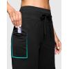 imageWomens 7 Athletic Hiking Long Shorts with Side Pockets High Waisted Stretchy Bermuda Shorts for Women Workout CasualBlack